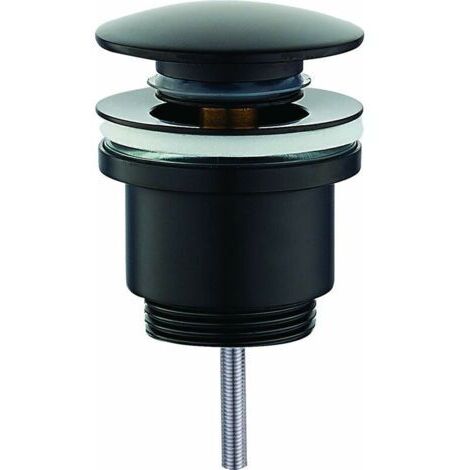 Vidage rond clic-clac noir mat Rubinetterie PCUNR Noir mat Vidage rond clic