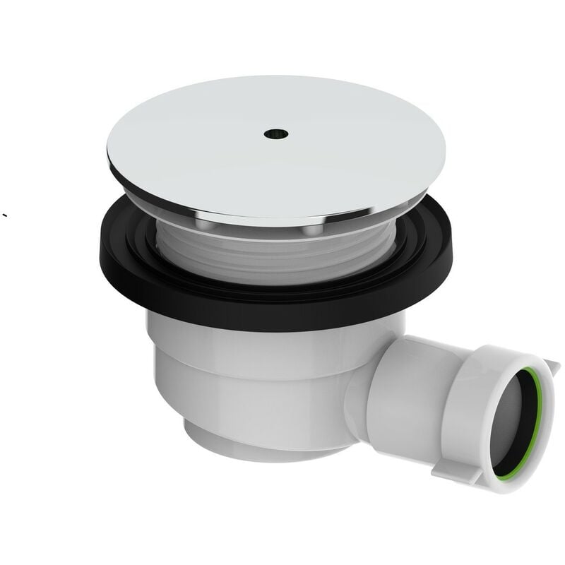 Vidage siphon pour receveurs de douche en abs chromé Ercos Solilux BRPIL2 Chromé