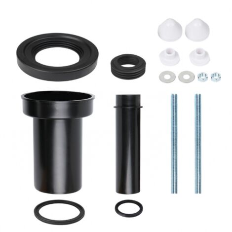 Vidage WC, Jeu de manchettes pour cuvette suspendue,  ,180 mm, DN 90