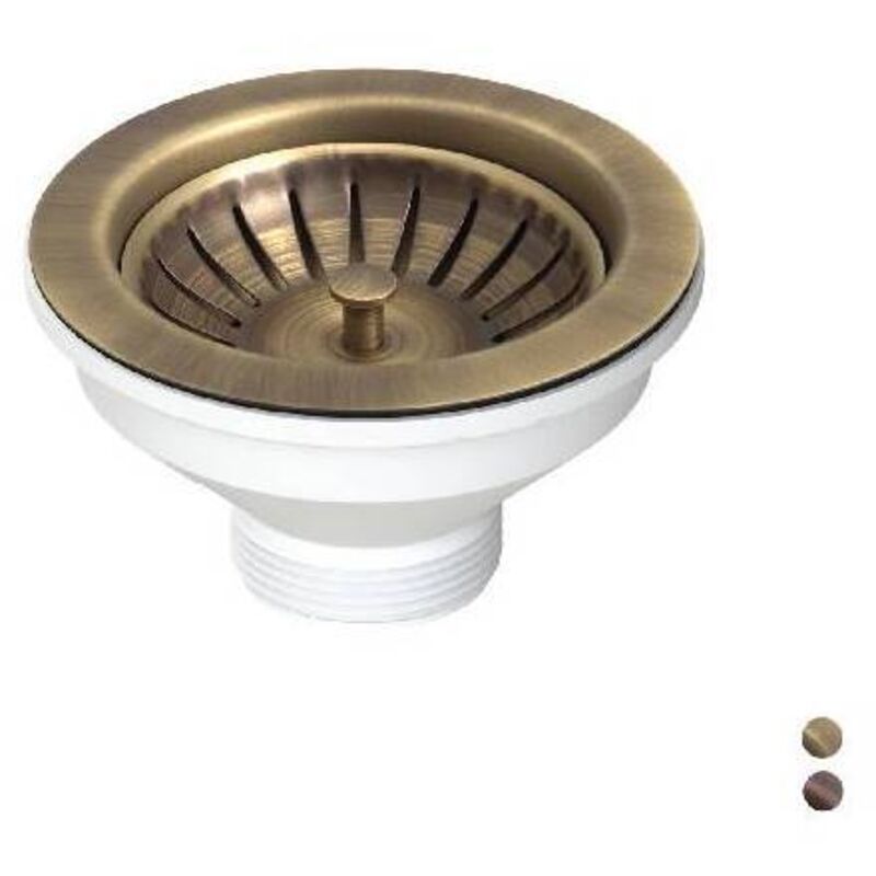 Dianhydro - Vidange de 114 mm pour évier avec trou de 90 mm