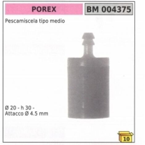Vidangeur de vessie type moyen Ø  20 mm hauteur 30 mm raccord Ø  4,5 mm 004375