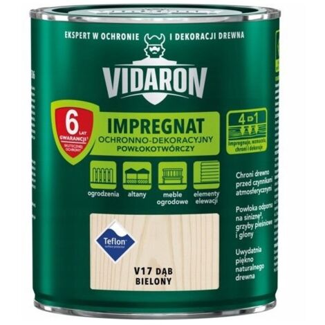 VIDARON REVÊTEMENT IMPRÉGNANT PROTECTEUR ET DÉCORATIF CHÊNE BLANCHI V17 0,7 L