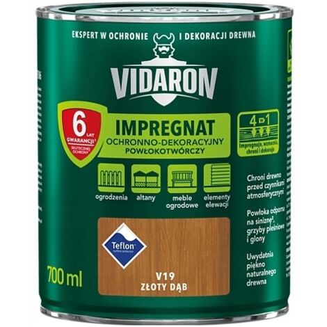 VIDARON REVÊTEMENT IMPRÉGNANT PROTECTEUR ET DÉCORATIF CHÊNE DORÉ V19 0,7 L