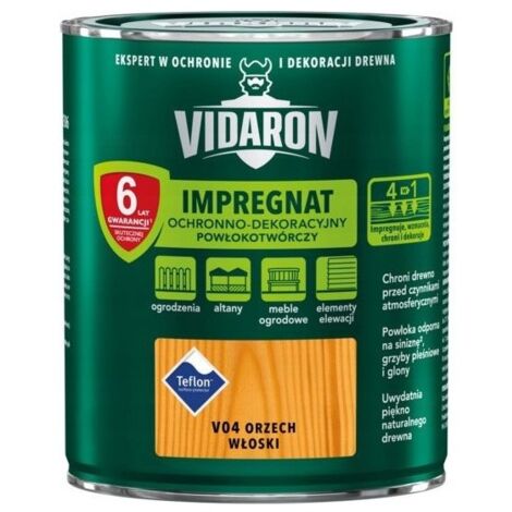 VIDARON REVÊTEMENT IMPRÉGNANT PROTECTEUR ET DÉCORATIF NOYER V04 0,7 L