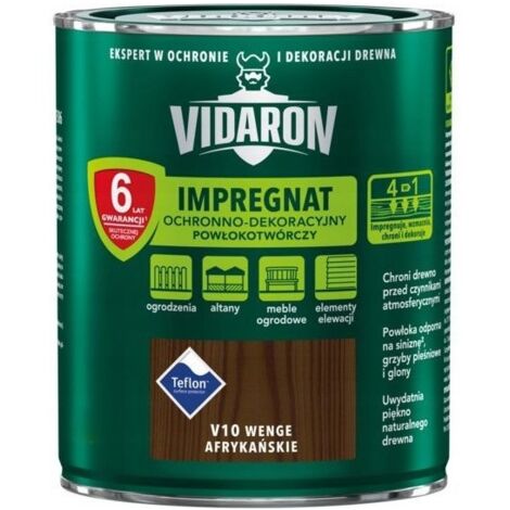 VIDARON REVÊTEMENT IMPRÉGNANT PROTECTEUR ET DÉCORATIF WENGÉ AFRICAIN V10 0,7 L