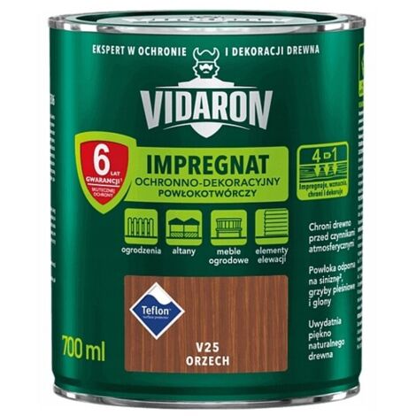 VIDARON RIVESTIMENTO IMPREGNANTE PROTETTIVO E DECORATIVO NOCE V25 0,7L