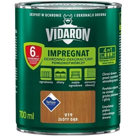 VIDARON SCHUTZ- UND DEKORATIVE IMPRÄGNIERUNGSBESCHICHTUNG GOLDEN OAK V19 0,7L