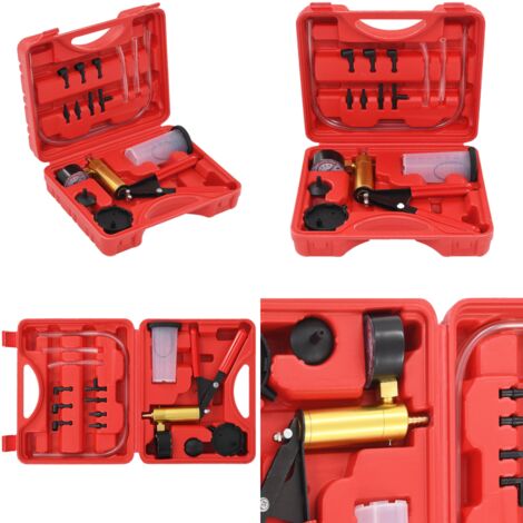 vidaX Kit de purgador de frenos y bomba de vacío - Bomba de vacío - Kit de purgador