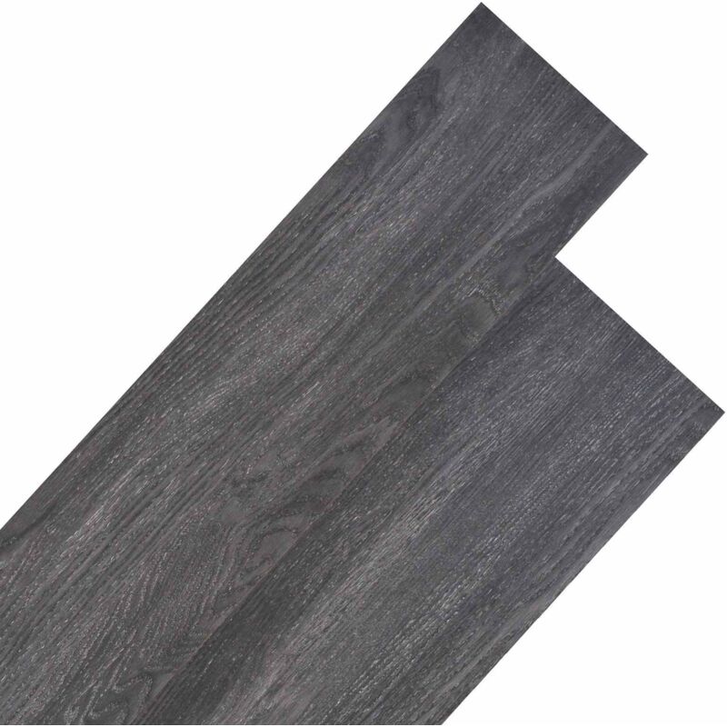 Flooring Planks 18 Pcs Black And White 5.26 M² Pvc Vidaxl