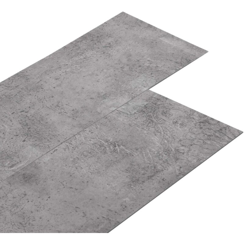 Flooring Planks 18 Pcs Cement Brown 5.26 M² Pvc Vidaxl