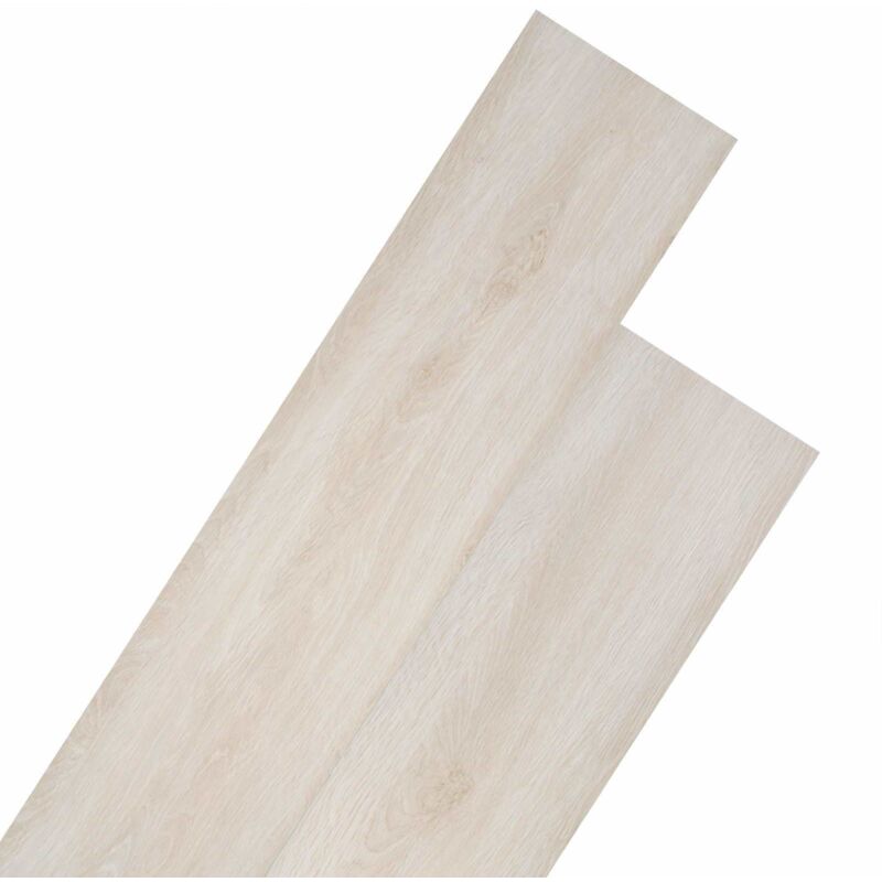 Flooring Planks 18 Pcs White 5.26 M² Pvc Vidaxl