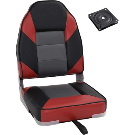 vidaXL 2 Piece Foldable Boat Seat Set High Backrest
