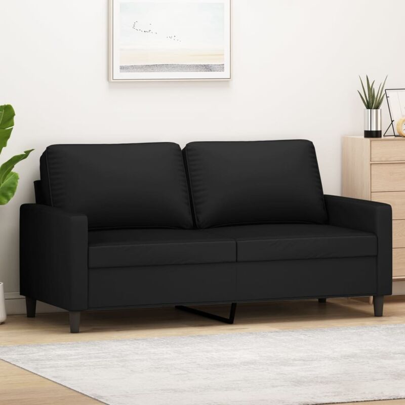 2-sitzer-sofa Schwarz 140 Cm Samt - Vidaxl