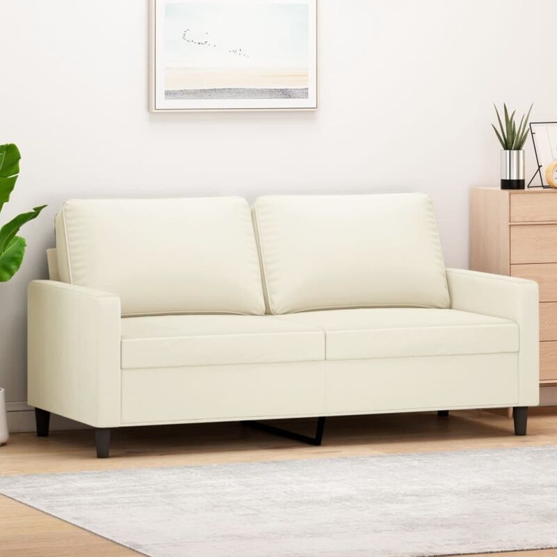 2-sitzer-sofa Creme 140 Cm Samt Vidaxl