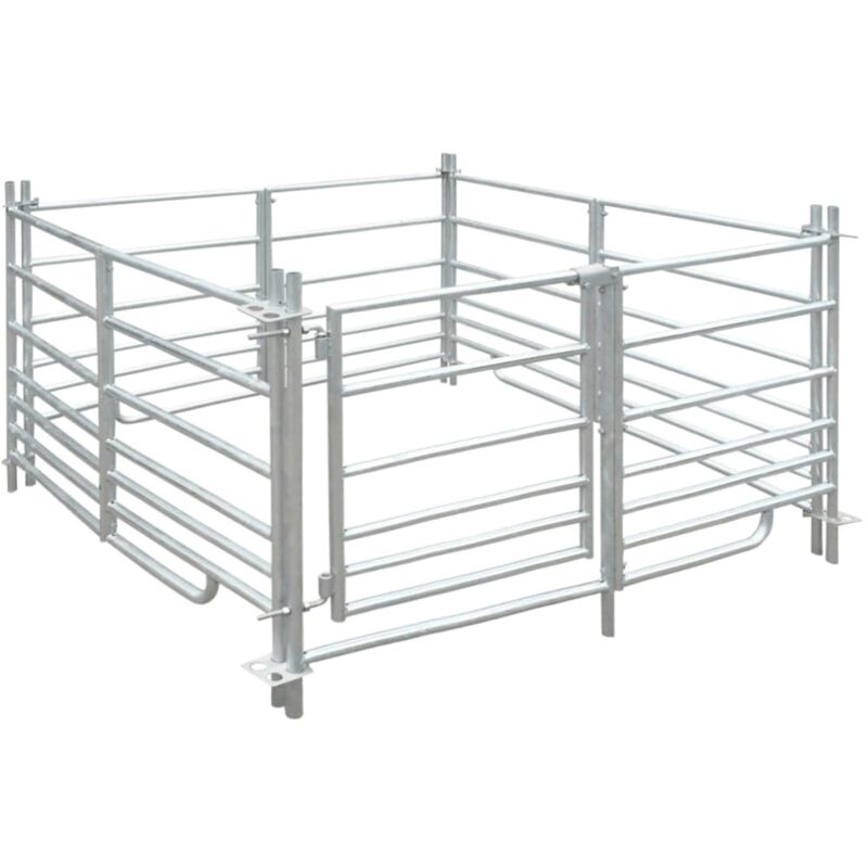 Vidaxl - Bergerie 4 panneaux Acier galvanisé 137 x 137 x 92 cm