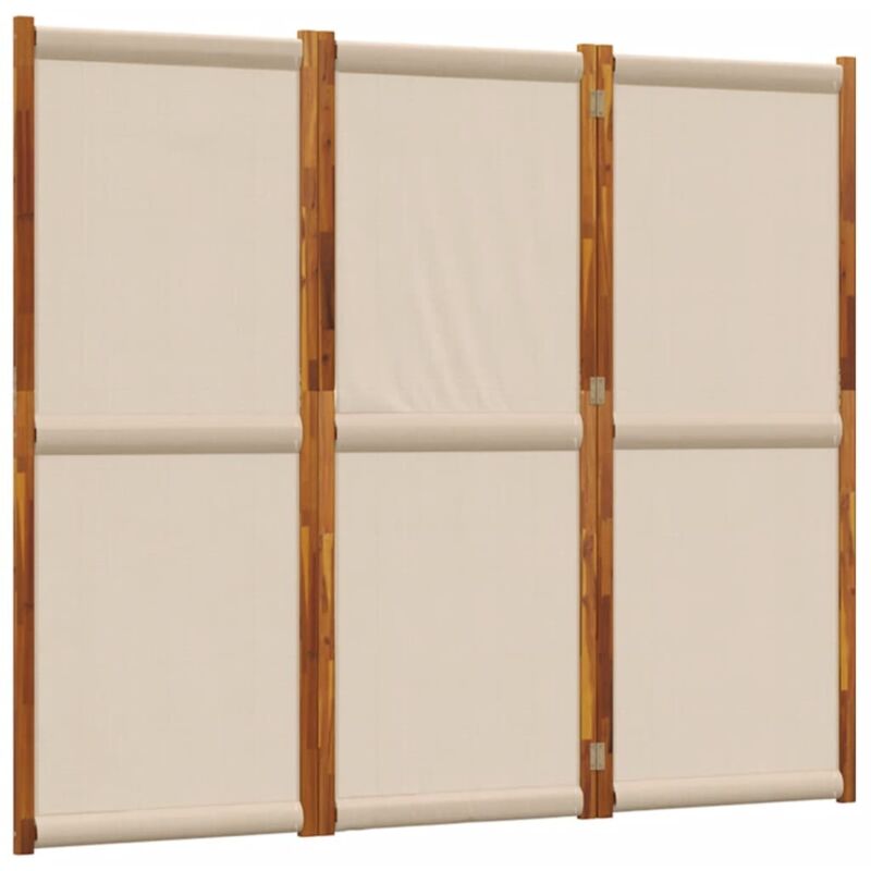 3-tlg. Paravent Taupe 210x180 Cm Vidaxl