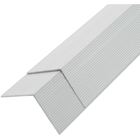 vidaXL 5 pcs Decking Angle Trims Aluminium 170 cm Silver