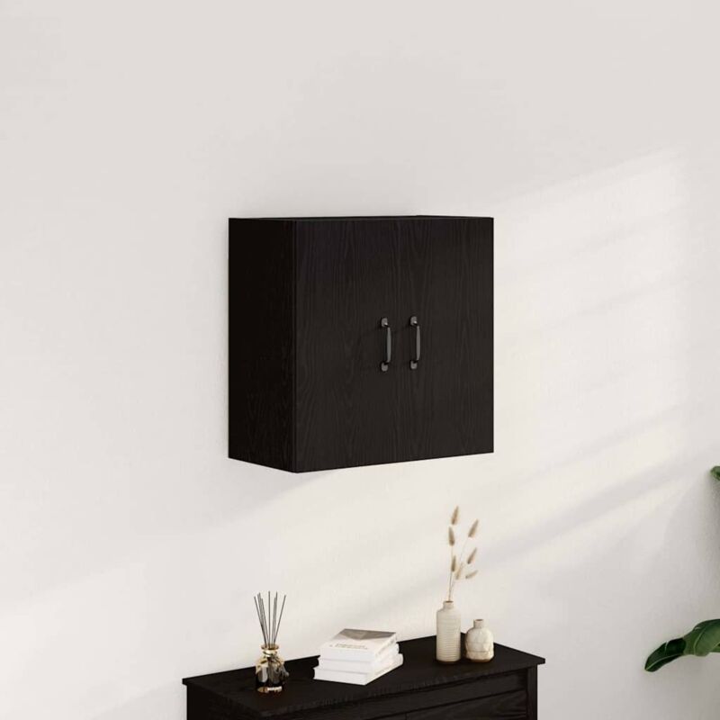 Wandschrank Schwarze Eiche 60 X 31 X 60 Cm Holzwerkstoff Vidaxl