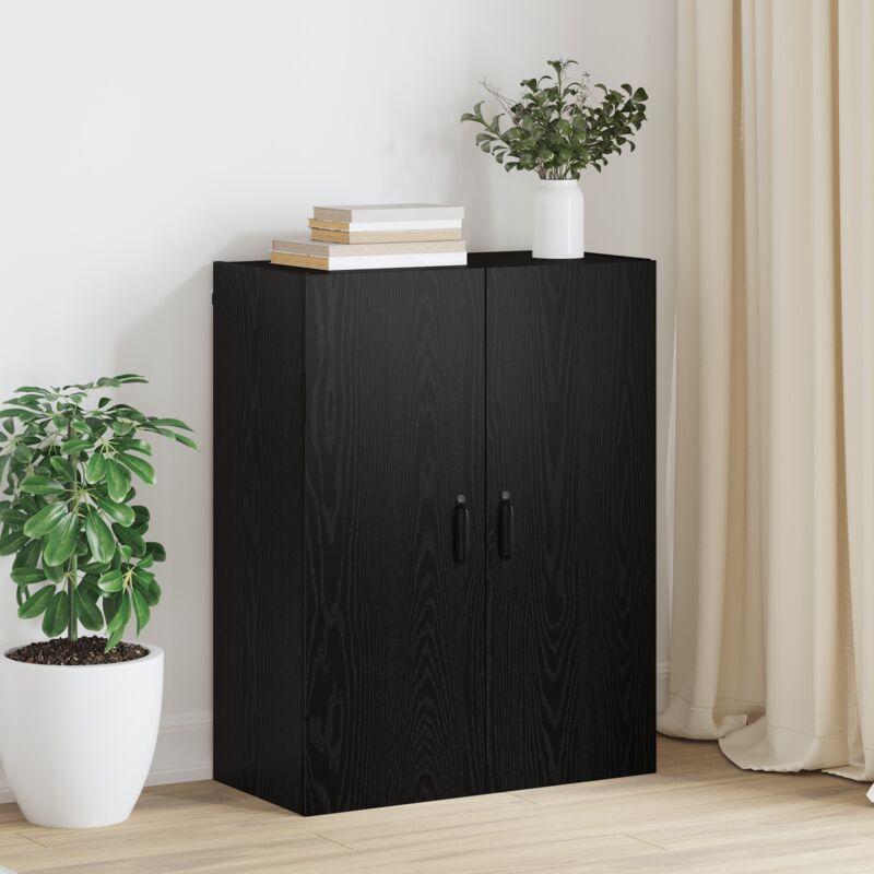 Hängeschrank Schwarze Eiche 69.5 X 34 X 90 Cm Holzwerkstoff Vidaxl