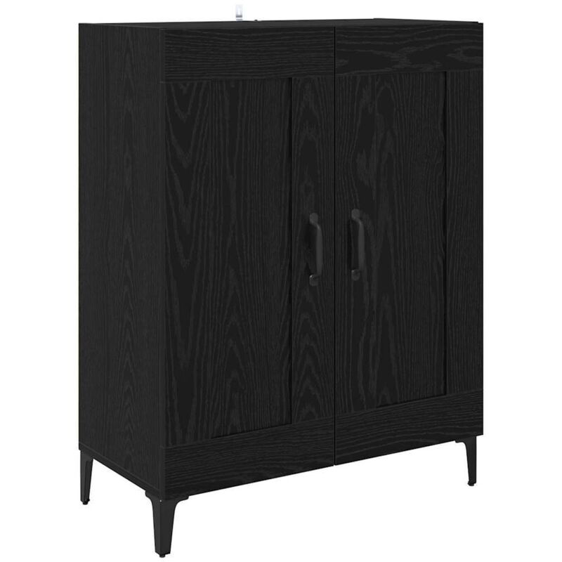 Sideboard Schwarz Eichen-optik 69, 5 X 34 X 90 Cm Holzwerkstoff Vidaxl