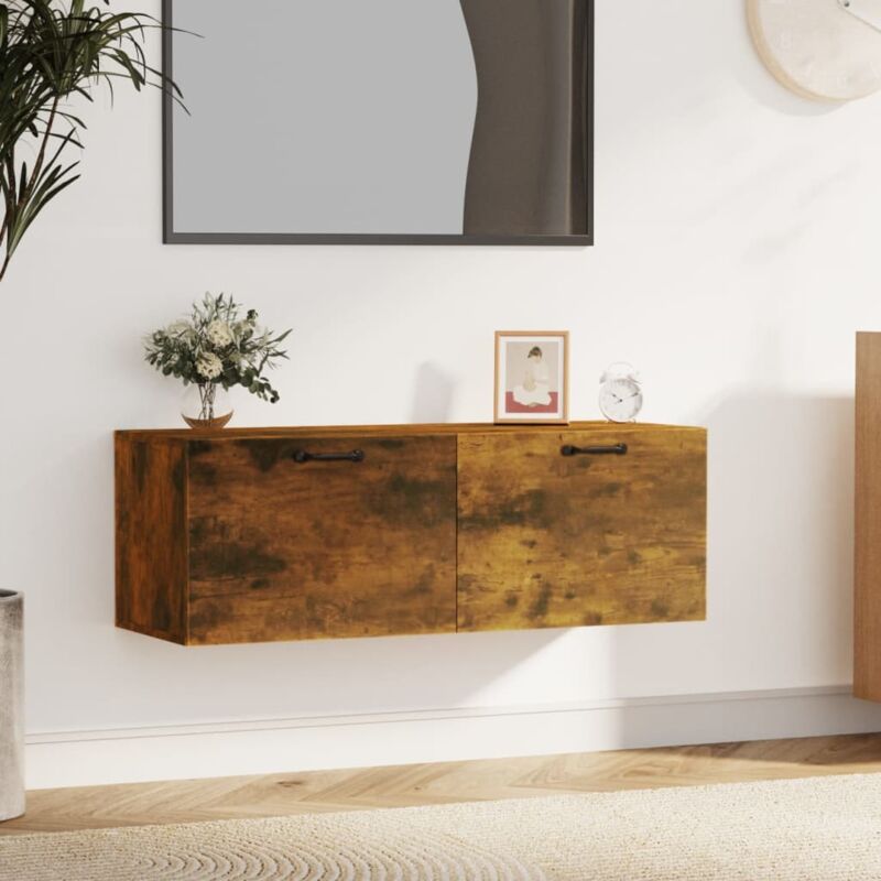 Wandschrank Räuchereiche 100x36, 5x35 Cm Holzwerkstoff Vidaxl