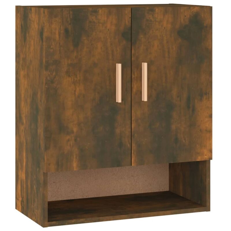 Wandschrank Räuchereiche 60x31x70 Cm Holzwerkstoff Vidaxl
