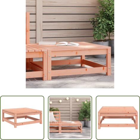 vidaXL Abeto douglas -  Taburete de jardín madera maciza de abeto Douglas 70x70x30 cm