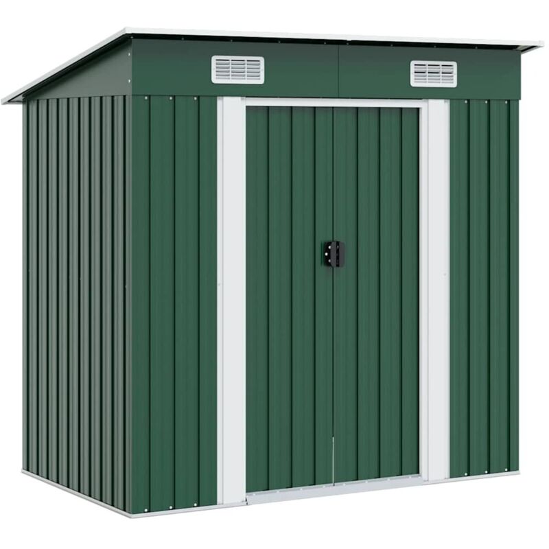 Abri de jardin Métal Vert Vidaxl