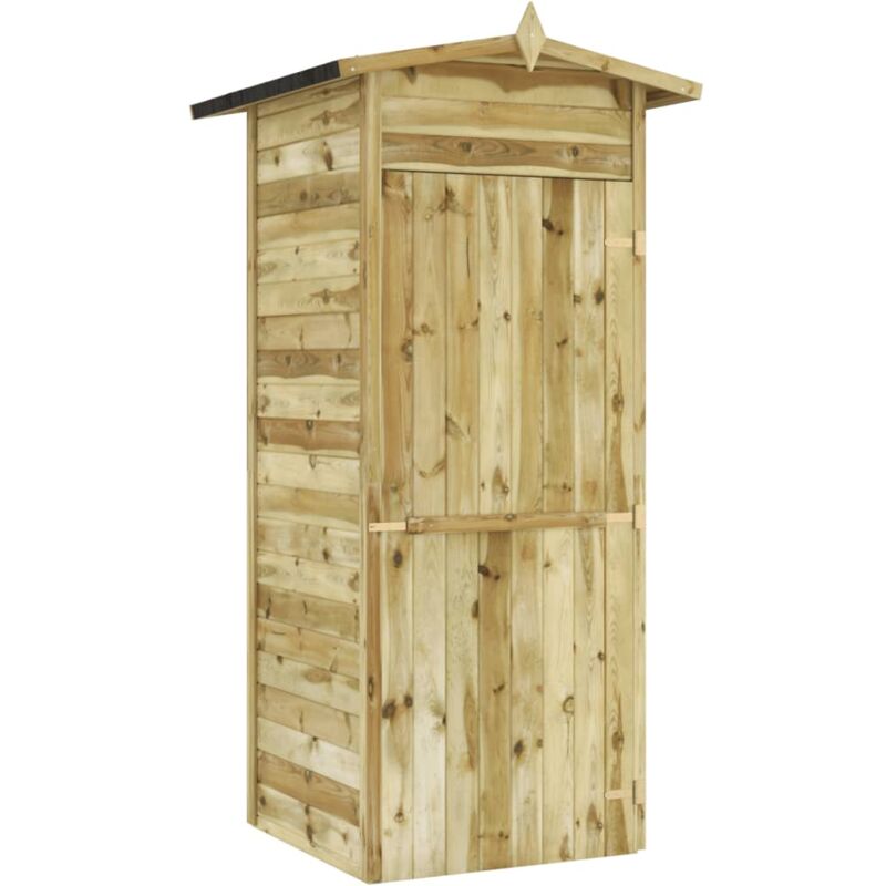 Vidaxl - Abri de stockage pour jardin Pin Imprégné 100 x 100 x 210 cm Marron