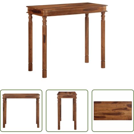 vidaXL Acacia -  Mesa alta de madera maciza de acacia 120x60x107 cm
