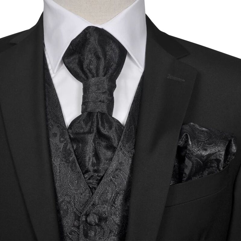 

Accesorios boda para hombre chaleco de cachemira negro 48 - Negro