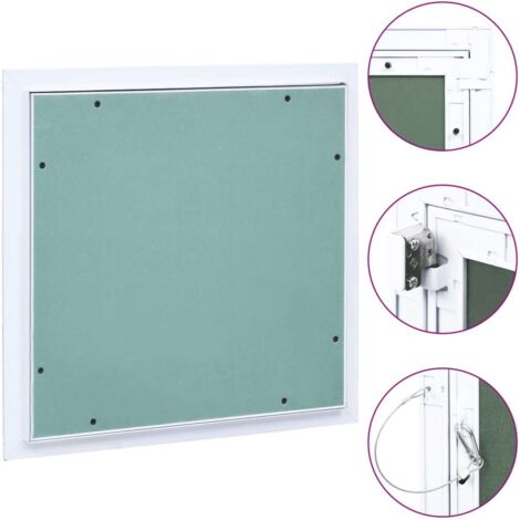 vidaXL Access Panel with Aluminium Frame and Plasterboard 200x200 mm