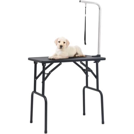 vidaXL Adjustable Dog Grooming Table with 1 Loop