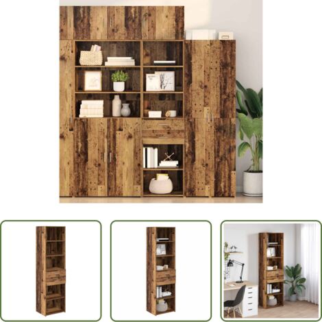 vidaXL Alacena de madera vieja -  Alacena Madera Vieja 50 x 42,5 x 185 cm Madera contrachapada