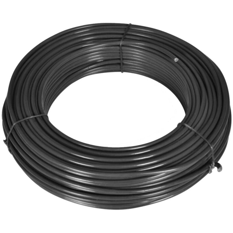 

vidaXL Alambre de línea de valla 55 m 2,1/3,1 mm acero gris - Gris