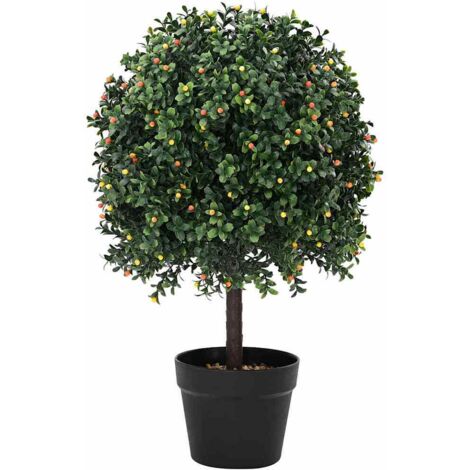 vidaXL Albero Artificiale Verde 35 x 35 x 50 cm Plastica