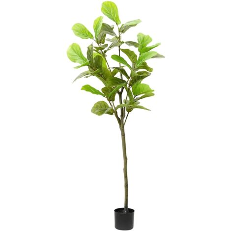 vidaXL Albero di Ficus Artificiale 48 Foglie 165 cm Verde