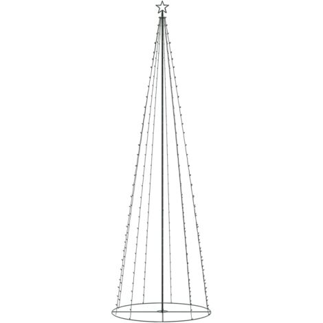 main image of "vidaXL Albero di Natale a Cono con 300 LED Bianco Caldo 100x300 cm - Bianco"