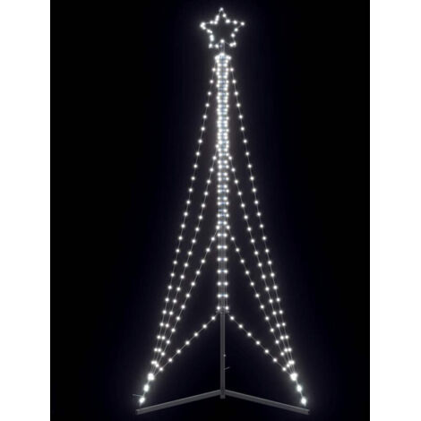 vidaXL Albero di Natale a LED 483 LED Bianco Freddo 240 cm