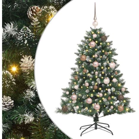vidaXL Albero di Natale artificiale con 150 LED Verde 120 cm