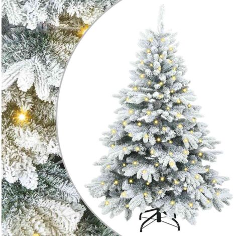 vidaXL Albero di Natale artificiale con 150 LED Verde 120 cm PE e PVC