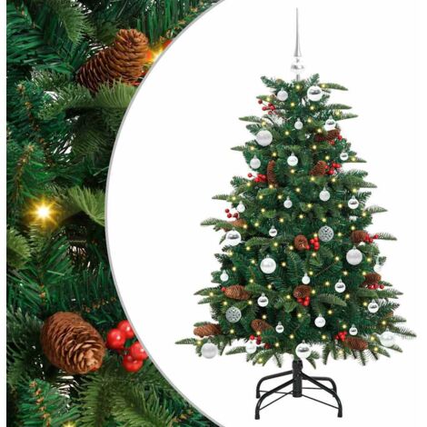 vidaXL Albero di Natale artificiale con 150 LED Verde 150 cm