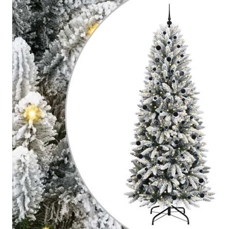 vidaXL Albero di Natale artificiale con 300 LED Bianco 240 cm