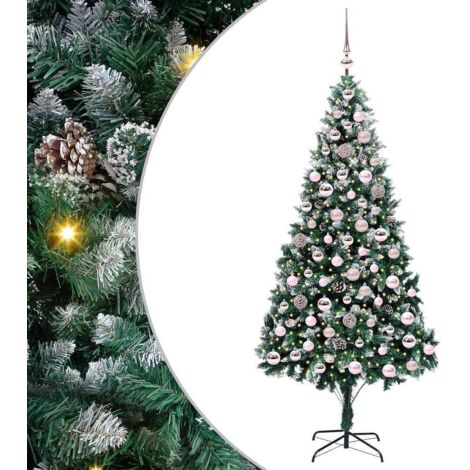 vidaXL Albero di Natale artificiale con 300 LED Verde 210 cm