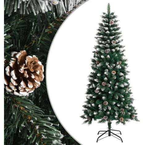 vidaXL Albero di Natale Artificiale con Base Verde 150 cm PVC