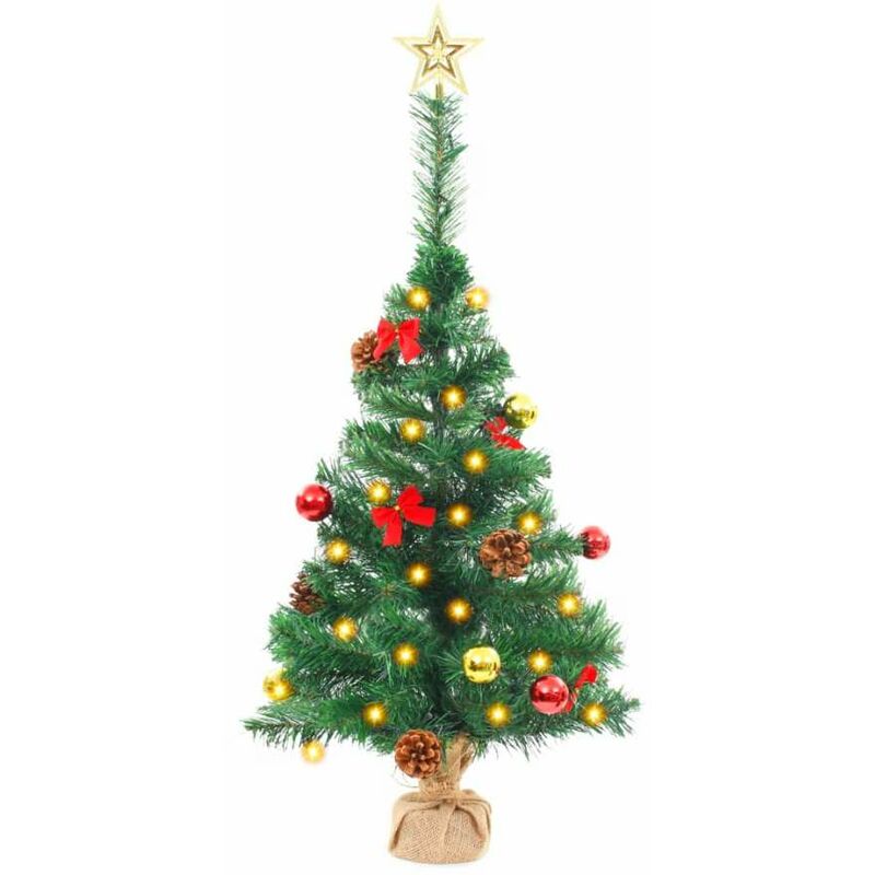 Albero di Natale Artificiale con Palline e led 64