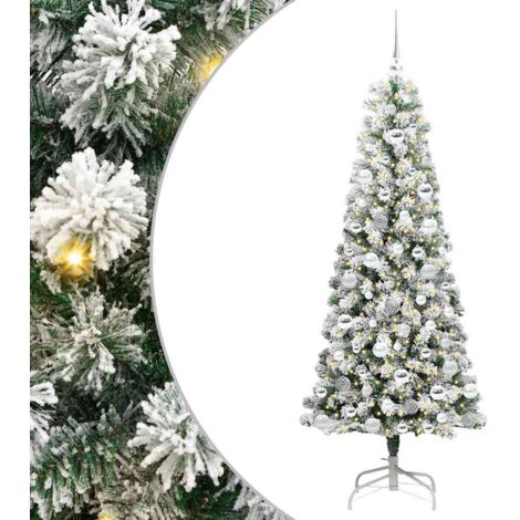 vidaXL Albero di Natale Artificiale con Rami Pieghevoli 180 cm