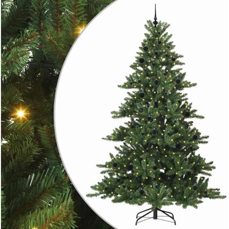 vidaXL Albero di Natale Artificiale con Rami Pieghevoli 240 cm PVC