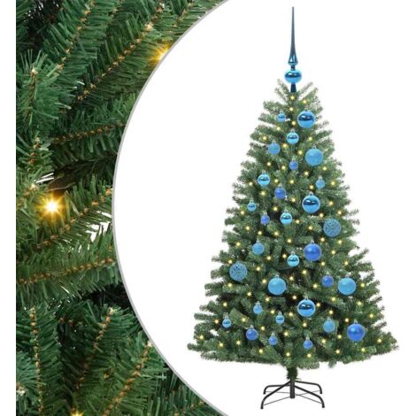 vidaXL Albero di Natale Artificiale con Rami Pieghevoli Verde 120 cm