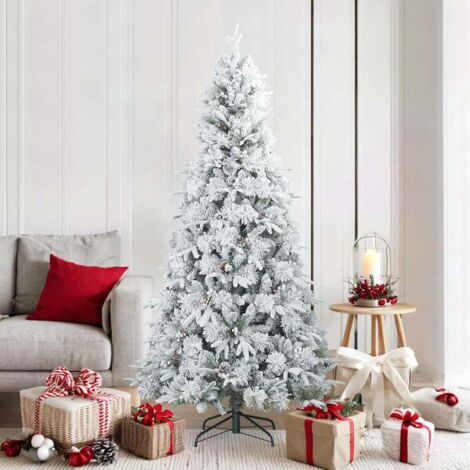 vidaXL Albero di Natale Artificiale Snodato Foderato di Neve